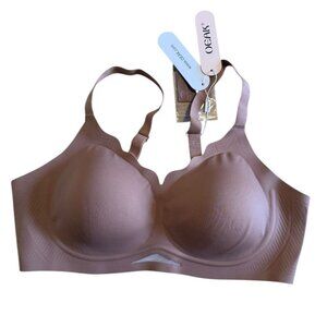 OEAK Seamless Wirefree Bra Size XL Nude Beige – Comfort Everyday Lounge Support